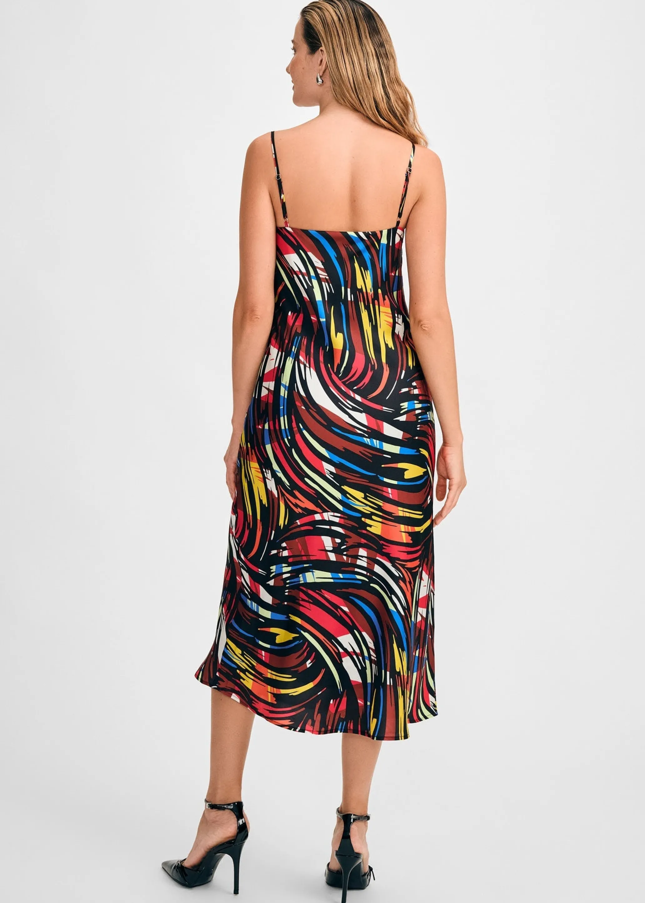 Trim Strap Slip Dress