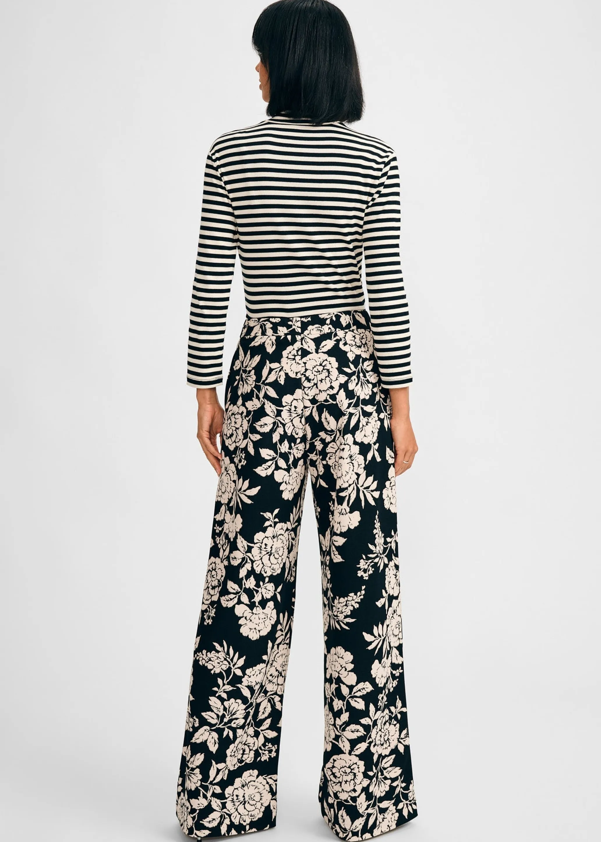 3/4 Sleeve Turtleneck Rib Top