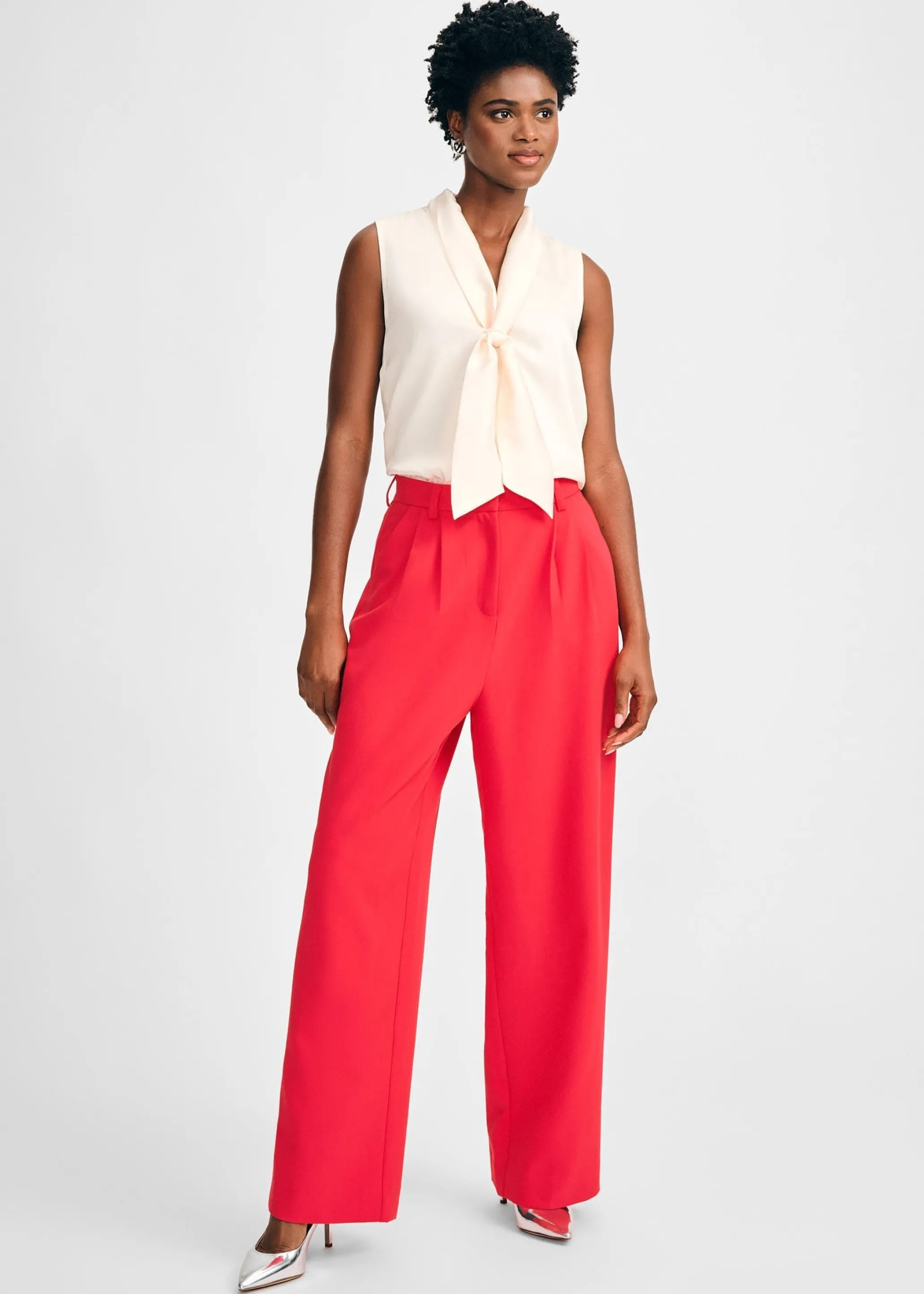 Wide Leg Pleated Pant