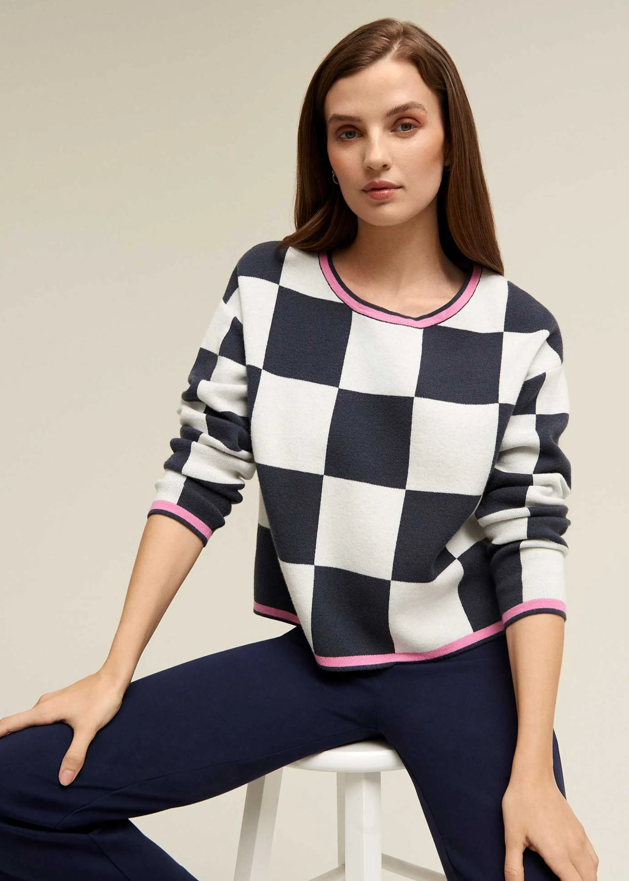 Checker Board Sweater