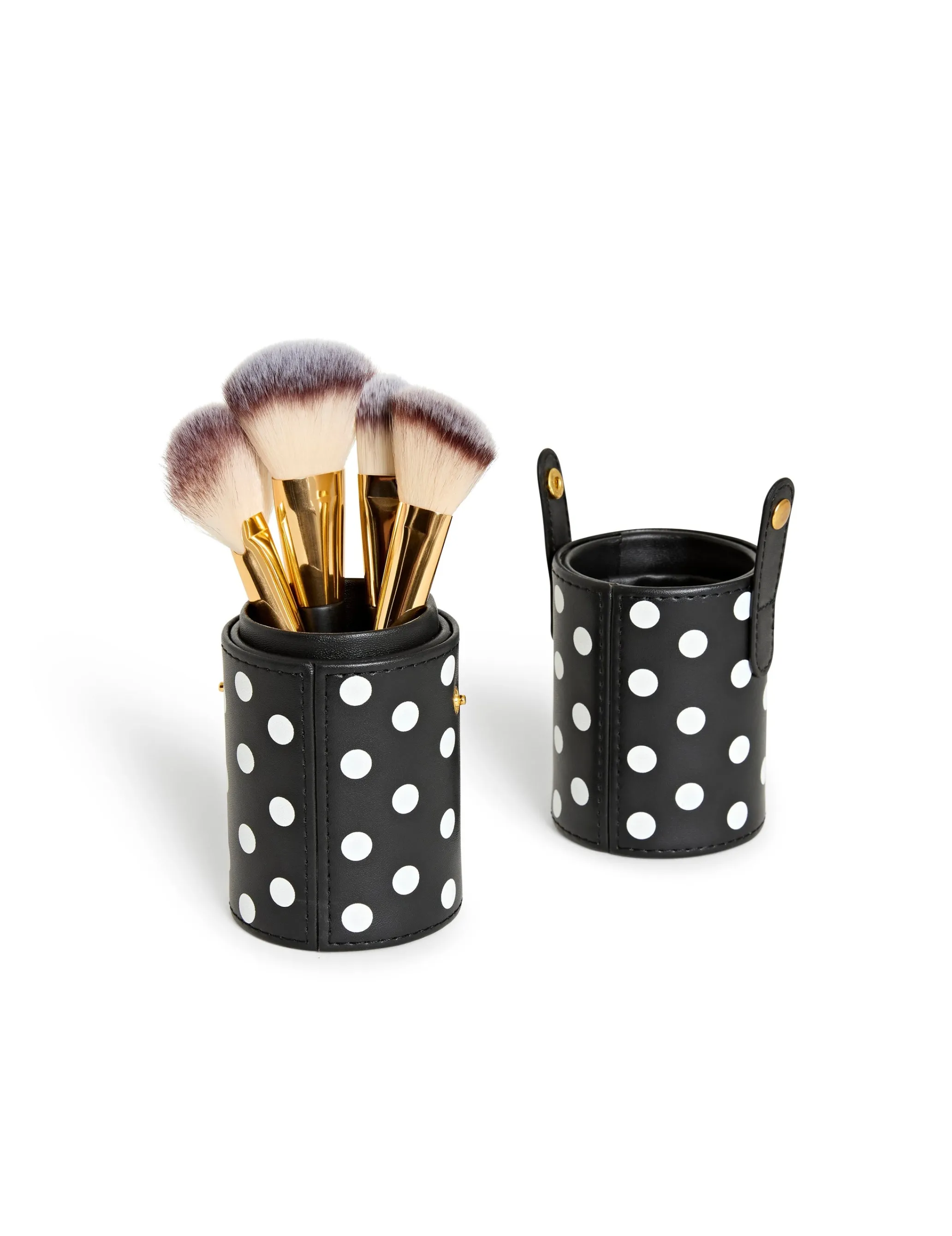 Polka Dot 4 Piece Brush Set with Case