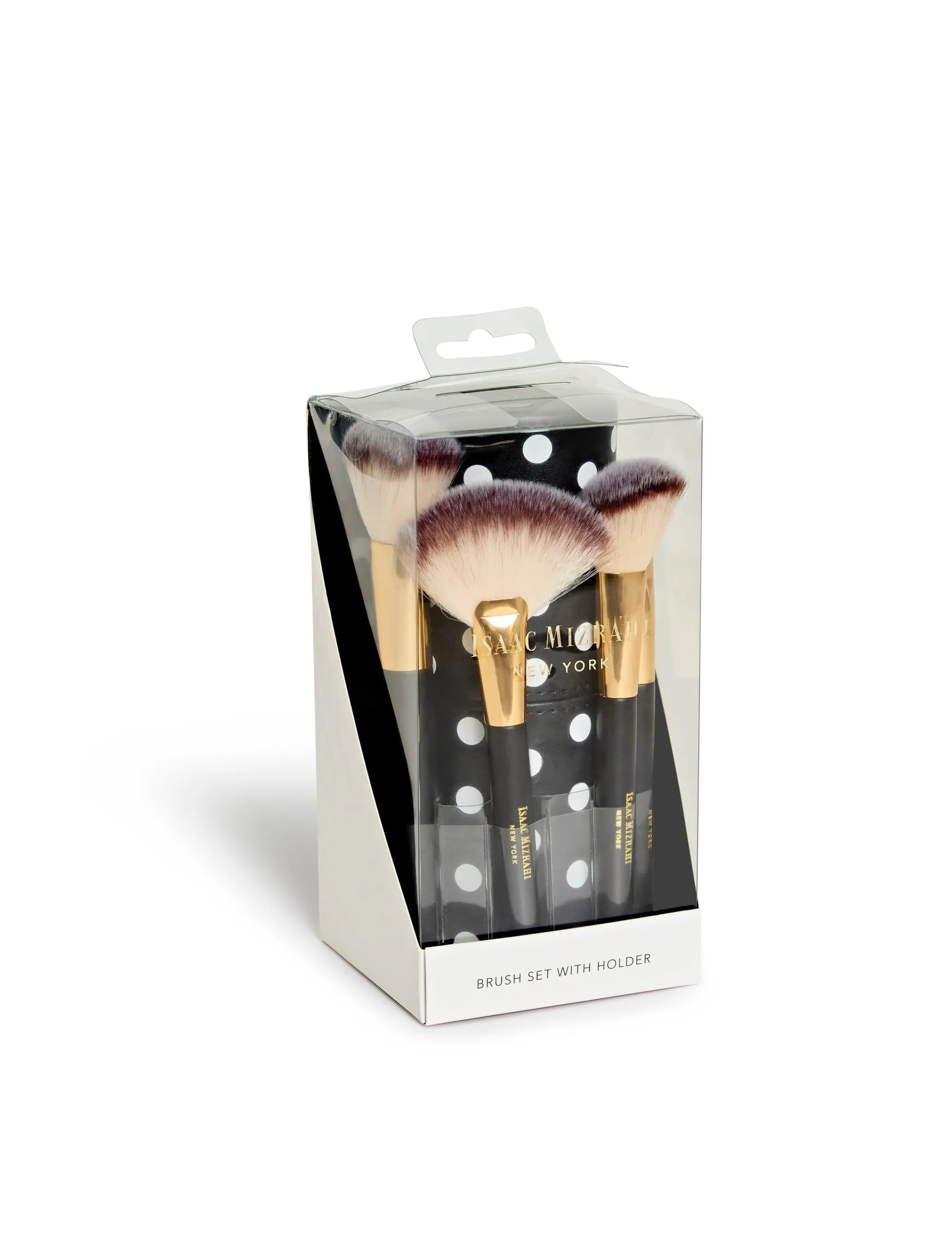 Polka Dot 4 Piece Brush Set with Case